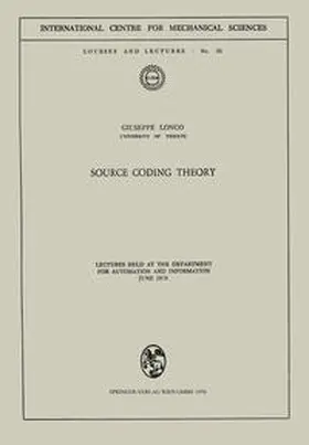 Longo |  Source Coding Theory | eBook | Sack Fachmedien