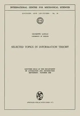 Longo |  Selected Topics in Information Theory | eBook | Sack Fachmedien