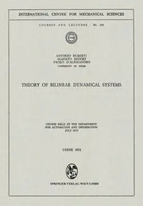 Ruberti / Isidori / D'Alessandro |  Theory of Bilinear Dynamical Systems | eBook | Sack Fachmedien