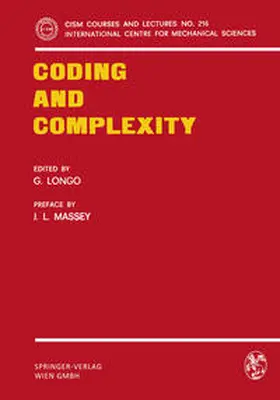 Longo |  Coding and Complexity | eBook | Sack Fachmedien