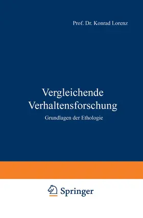 Lorenz | Vergleichende Verhaltensforschung | Buch | 978-3-7091-3098-8 | www.sack.de