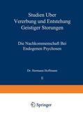 Hoffmann |  Studien über Vererbung und Entstehung Geistiger Störungen | Buch |  Sack Fachmedien