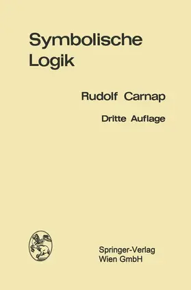Carnap |  Einführung in die symbolische Logik | Buch |  Sack Fachmedien