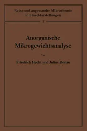 Hecht / Donau |  Anorganische Mikrogewichtsanalyse | eBook | Sack Fachmedien
