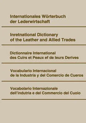 Freudenberg |  Internationales Wörterbuch der Lederwirtschaft. | eBook | Sack Fachmedien