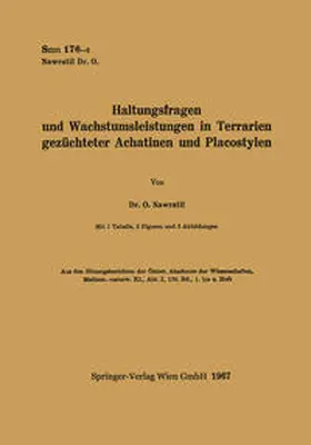 Nawratil |  Haltungsfragen und Wachstumsleistungen in Terrarien gezüchteter Achatinen und Placostylen | eBook | Sack Fachmedien