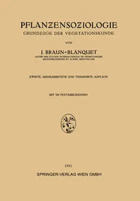 Braun-Blanquet |  Pflanzensoziologie | eBook | Sack Fachmedien