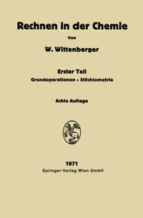 Wittenberger |  Rechnen in der Chemie | eBook | Sack Fachmedien