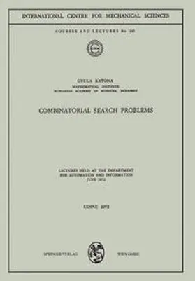 Katona |  Combinatorial Search Problems | eBook | Sack Fachmedien