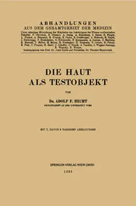 Hecht |  Die Haut als Testobjekt | eBook | Sack Fachmedien
