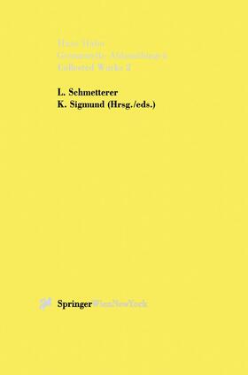 Hahn / Sigmund / Schmetterer | Gesammelte Abhandlungen II - Collected Works II | Buch | 978-3-7091-4865-5 | sack.de
