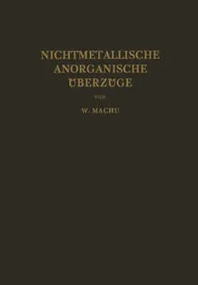 Machu |  Nichtmetallische Anorganische Überzüge | eBook | Sack Fachmedien