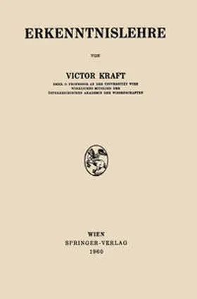 Kraft |  Erkenntnislehre | eBook | Sack Fachmedien