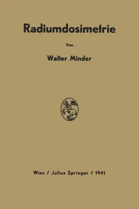 Minder |  Radiumdosimetrie | Buch |  Sack Fachmedien