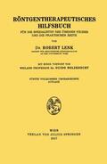 Holzknecht / Lenk |  Röntgentherapeutisches Hilfsbuch | Buch |  Sack Fachmedien