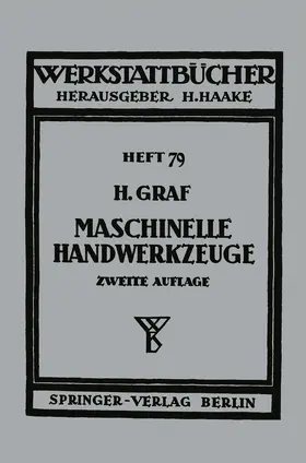 Graf | Maschinelle Handwerkzeuge | Buch | 978-3-7091-5231-7 | www.sack.de