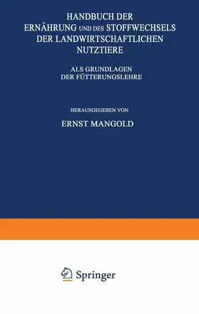 Mangold / Brahm / Mohs |  Handbuch der Ernährung und des Stoffwechsels der Landwirtschaftlichen Nutztiere | Buch |  Sack Fachmedien