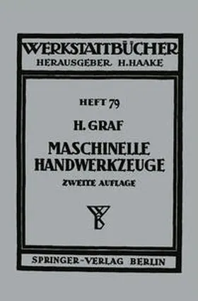 Graf |  Maschinelle Handwerkzeuge | eBook | Sack Fachmedien