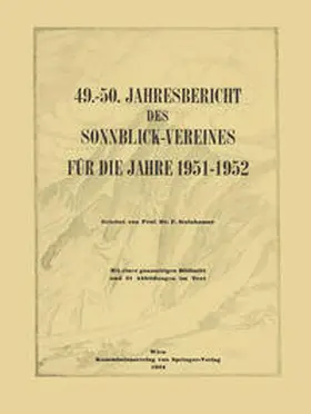  49.-50. Jahresbericht des Sonnblick-Vereines für die Jahre 1951-1952 | eBook | Sack Fachmedien