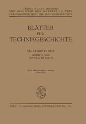 Nagler | Blätter für Technikgeschichte | E-Book | www.sack.de