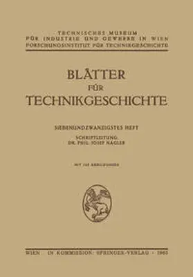 Nagler | Blätter für Technikgeschichte | E-Book | www.sack.de