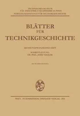 Nagler | Blätter für Technikgeschichte | E-Book | www.sack.de