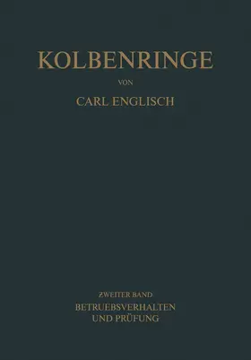 Englisch |  Kolbenringe | Buch |  Sack Fachmedien