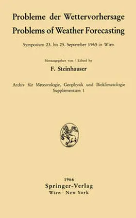 Steinhauser |  Probleme der Wettervorhersage / Problems of Weather Forecasting | eBook | Sack Fachmedien