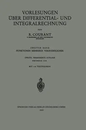 Courant | Vorlesungen über Differential- und Integralrechnung | E-Book | www.sack.de