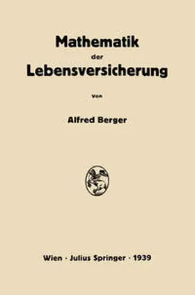 Berger | Mathematik der Lebensversicherung | E-Book | sack.de