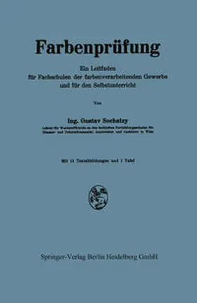 Sochatzy | Farbenprüfung | Buch | 978-3-7091-5884-5 | sack.de