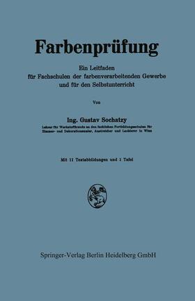 Sochatzy | Farbenprüfung | Buch | 978-3-7091-5884-5 | sack.de