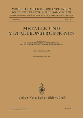 Werner / Jacobi / Böhm |  Metalle und Metallkonstruktionen | Buch |  Sack Fachmedien