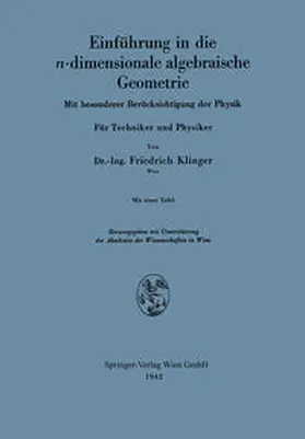 Klinger |  Einführung in die n-dimensionale algebraische Geometrie | eBook | Sack Fachmedien