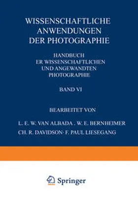 Albada / Liesegang / Bernheimer |  Wissenschaftliche Anwendungen der Photographie | Buch |  Sack Fachmedien