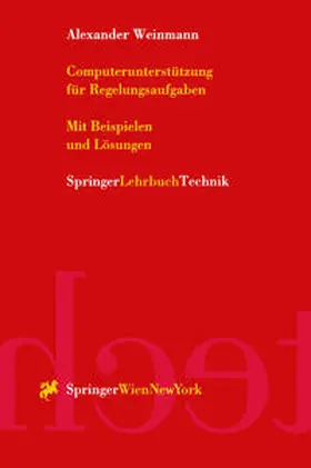 Weinmann | Computerunterstützung für Regelungsaufgaben | E-Book | sack.de