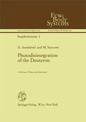 Arenhövel / Sanzone |  Photodisintegration of the Deuteron | eBook | Sack Fachmedien
