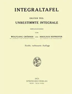 Gröbner / Hofreiter | Integraltafel | E-Book | www.sack.de