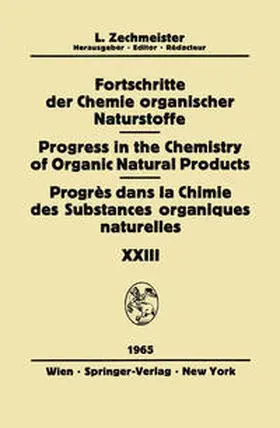 Fortschritte der Chemie Organischer Naturstoffe / Progress in the Chemistry of Organic Natural Products / Progrès dans la Chimie des Substances Organiques Naturelles | eBook | Sack Fachmedien