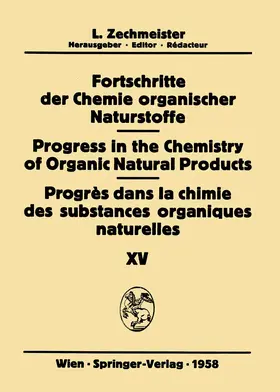  Fortschritte der Chemie organischer Naturstoffe / Progress in the Chemistry of Organic Natural Products / Progrès dans la Chimie des Substances Organiques Naturelles | Buch |  Sack Fachmedien