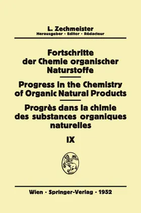  Fortschritte der Chemie Organischer Naturstoffe/Progress in the Chemistry of Organic Natural Products/Progrès Dans La Chimie Des Substances Organiques Naturelles | Buch |  Sack Fachmedien