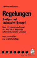 Weinmann |  Regelungen Analyse und technischer Entwurf | Buch |  Sack Fachmedien