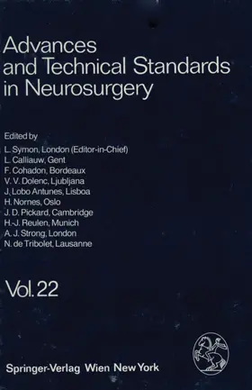 Symon / Antunes / Calliauw |  Advances and Technical Standards in Neurosurgery | Buch |  Sack Fachmedien