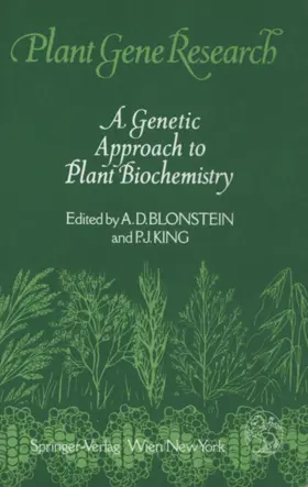 Blonstein / King |  A Genetic Approach to Plant Biochemistry | Buch |  Sack Fachmedien