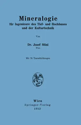 Stini |  Mineralogie | eBook | Sack Fachmedien