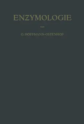 Hoffmann-Ostenhof |  Enzymologie | Buch |  Sack Fachmedien