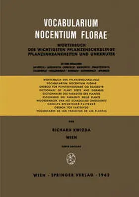 Kwizda | Vocabularium Nocentium Florae | E-Book | www.sack.de