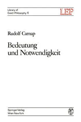 Carnap |  Bedeutung und Notwendigkeit | eBook | Sack Fachmedien