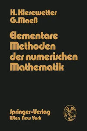 Kiesewetter / Maeß |  Elementare Methoden der numerischen Mathematik | eBook | Sack Fachmedien