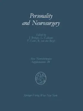 Brihaye / Calliauw / Loew |  Personality and Neurosurgery | eBook | Sack Fachmedien